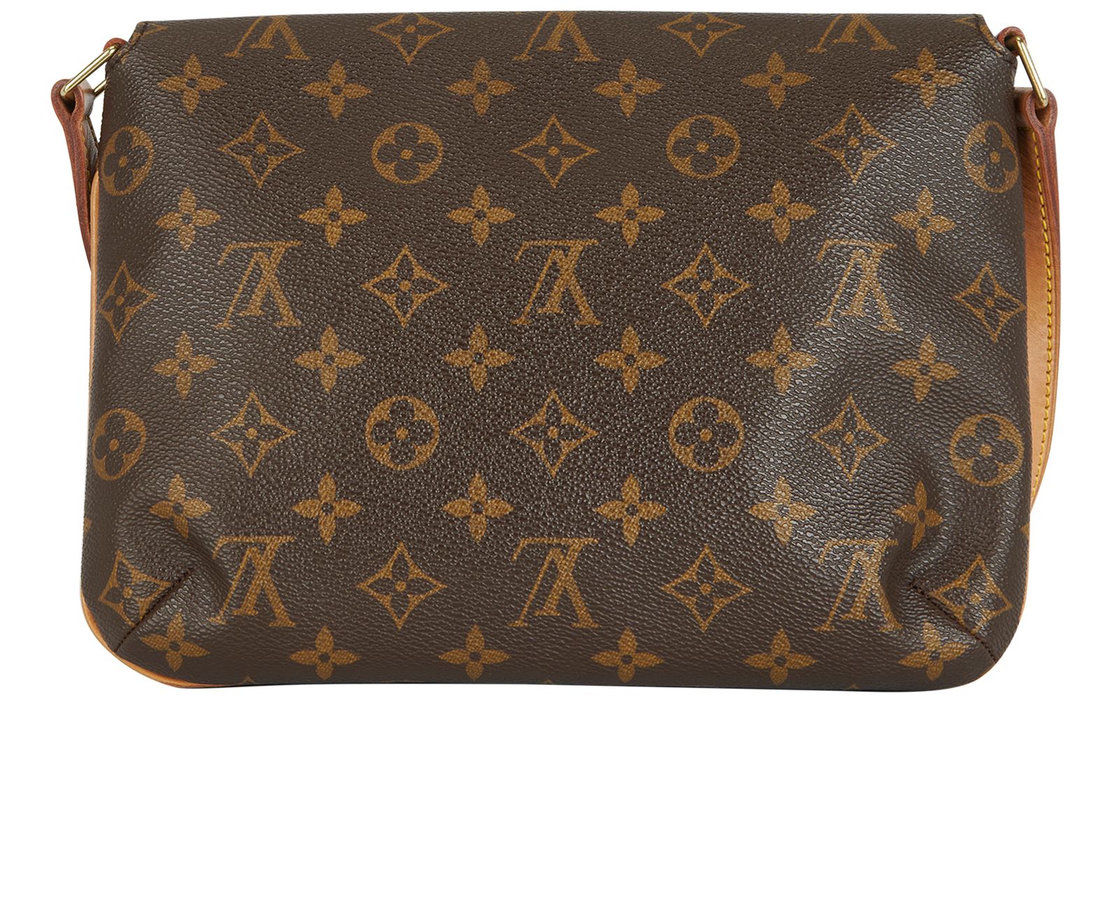 Musette Tango Bag, &pound;710, Handbags, Brown, Coated Canvas/Leather, Back view